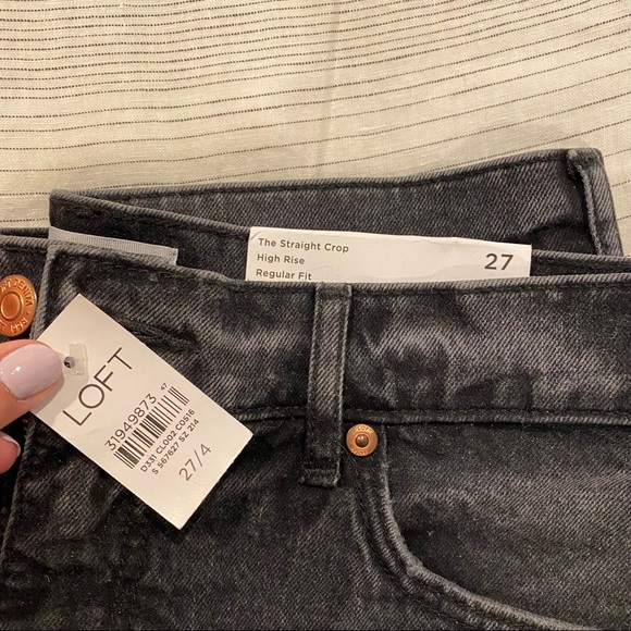 NWT LOFT | Straight Crop High Rise Denim - Picture 4 of 4